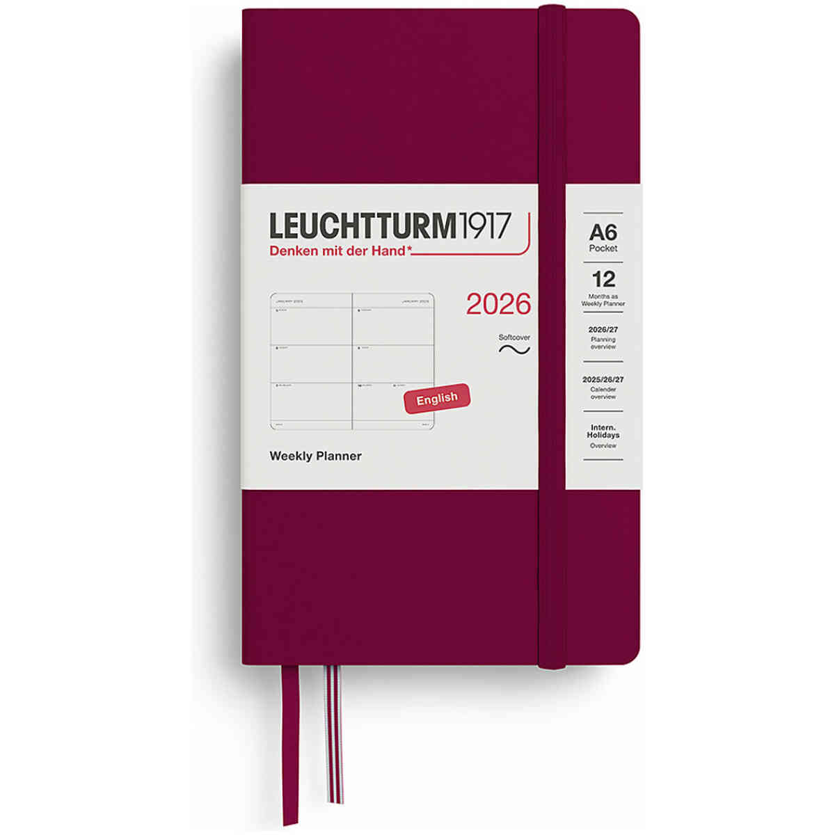 Kalender 2026 Leuchtturm1917 A6 Soft vecka/uppslag - Bild 3