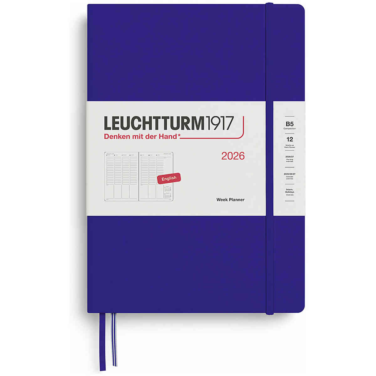 Kalender 2026 Leuchtturm1917 B5 vecka/uppslag vertikal - Bild 4
