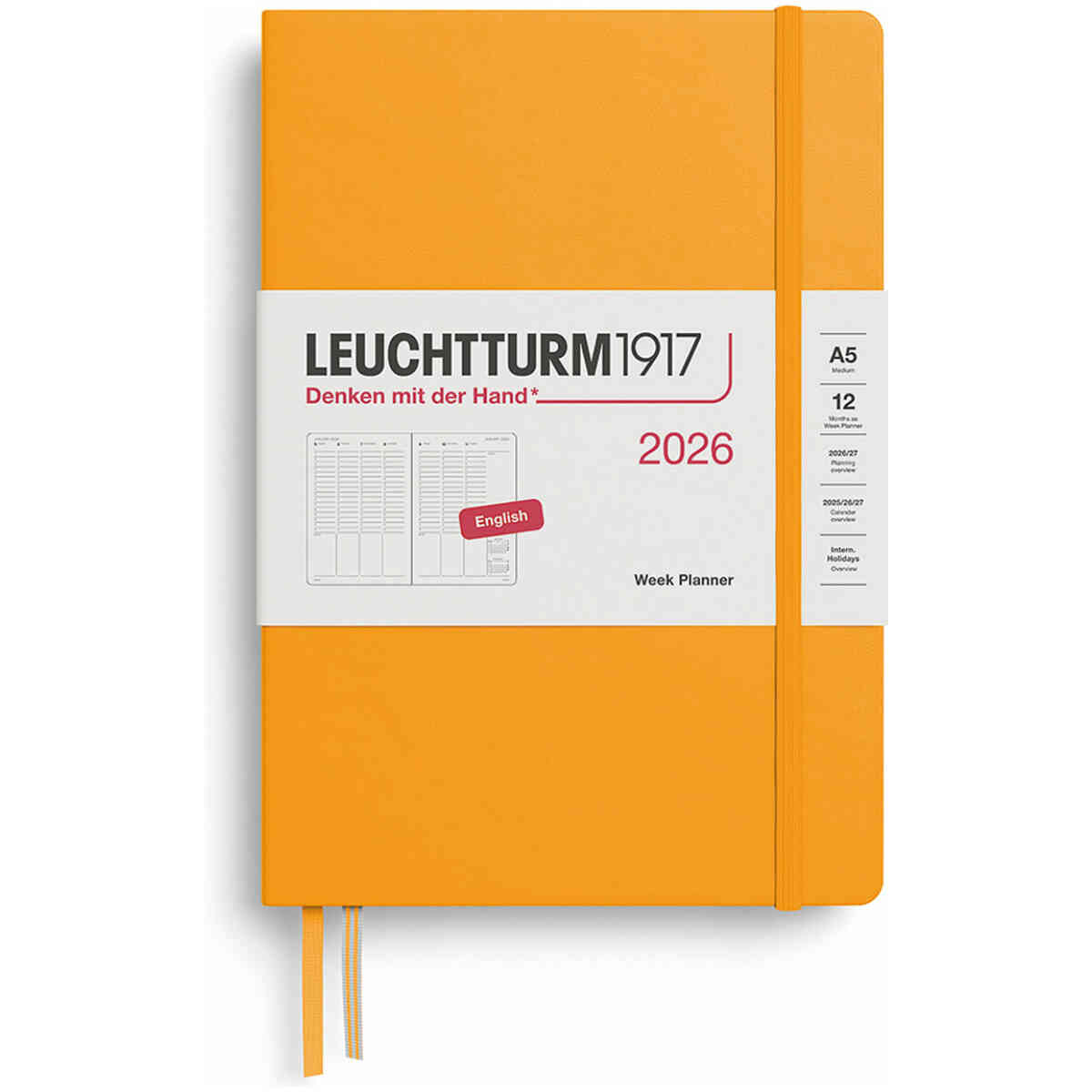 Kalender 2026 Leuchtturm1917 A5 vecka/uppslag vertikal - Bild 3
