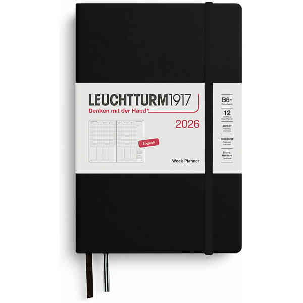 Kalender 2026 Leuchtturm1917 B6 vecka/uppslag vertikal