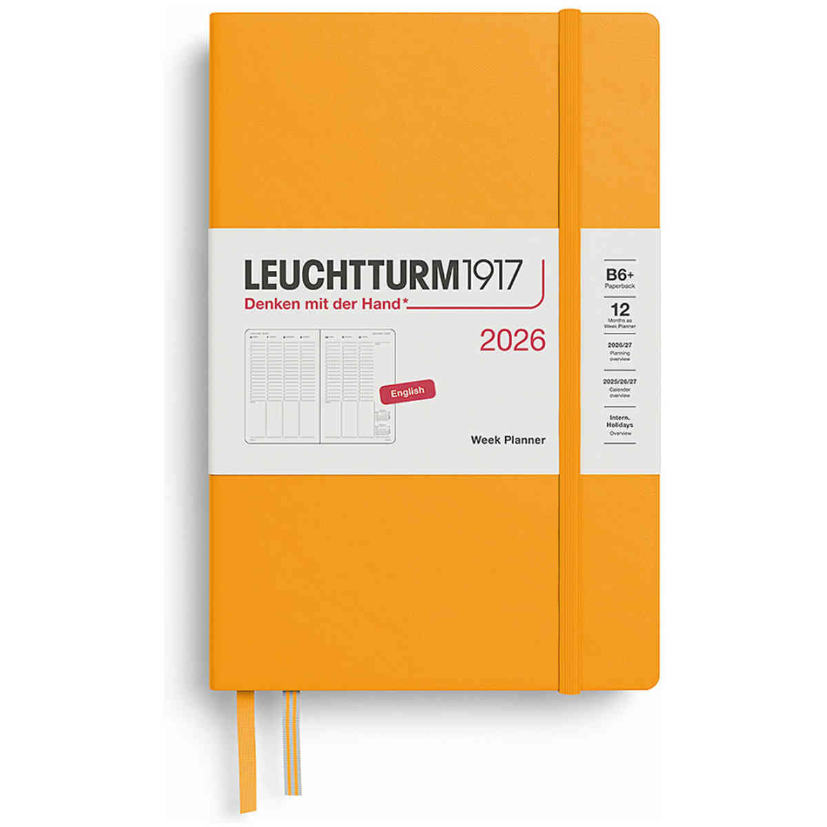 Kalender 2026 Leuchtturm1917 B6 vecka/uppslag vertikal - Bild 2