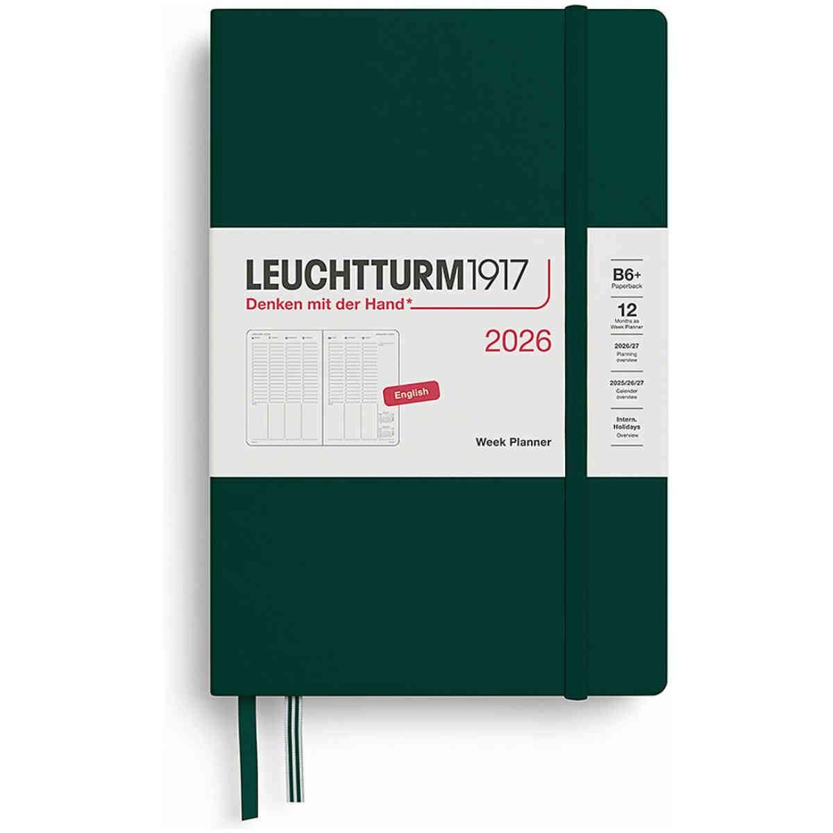 Kalender 2026 Leuchtturm1917 B6 vecka/uppslag vertikal - Bild 3