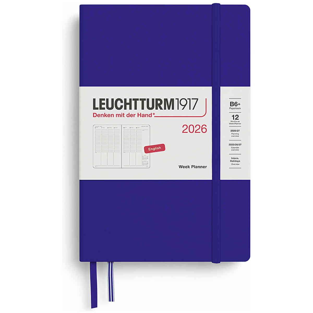 Kalender 2026 Leuchtturm1917 B6 vecka/uppslag vertikal - Bild 4