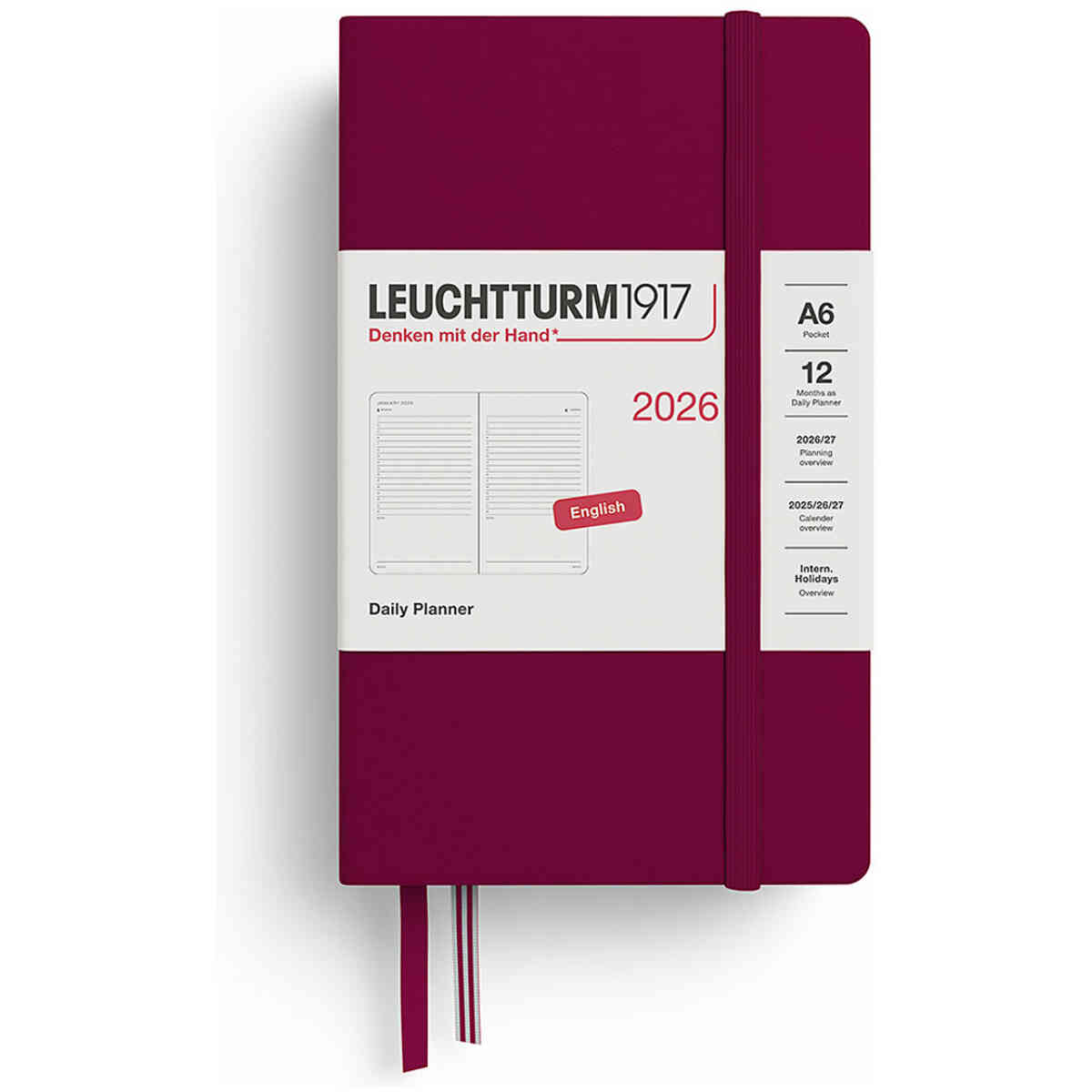 Kalender 2026 Leuchtturm1917 A6 dag/sida - Bild 2
