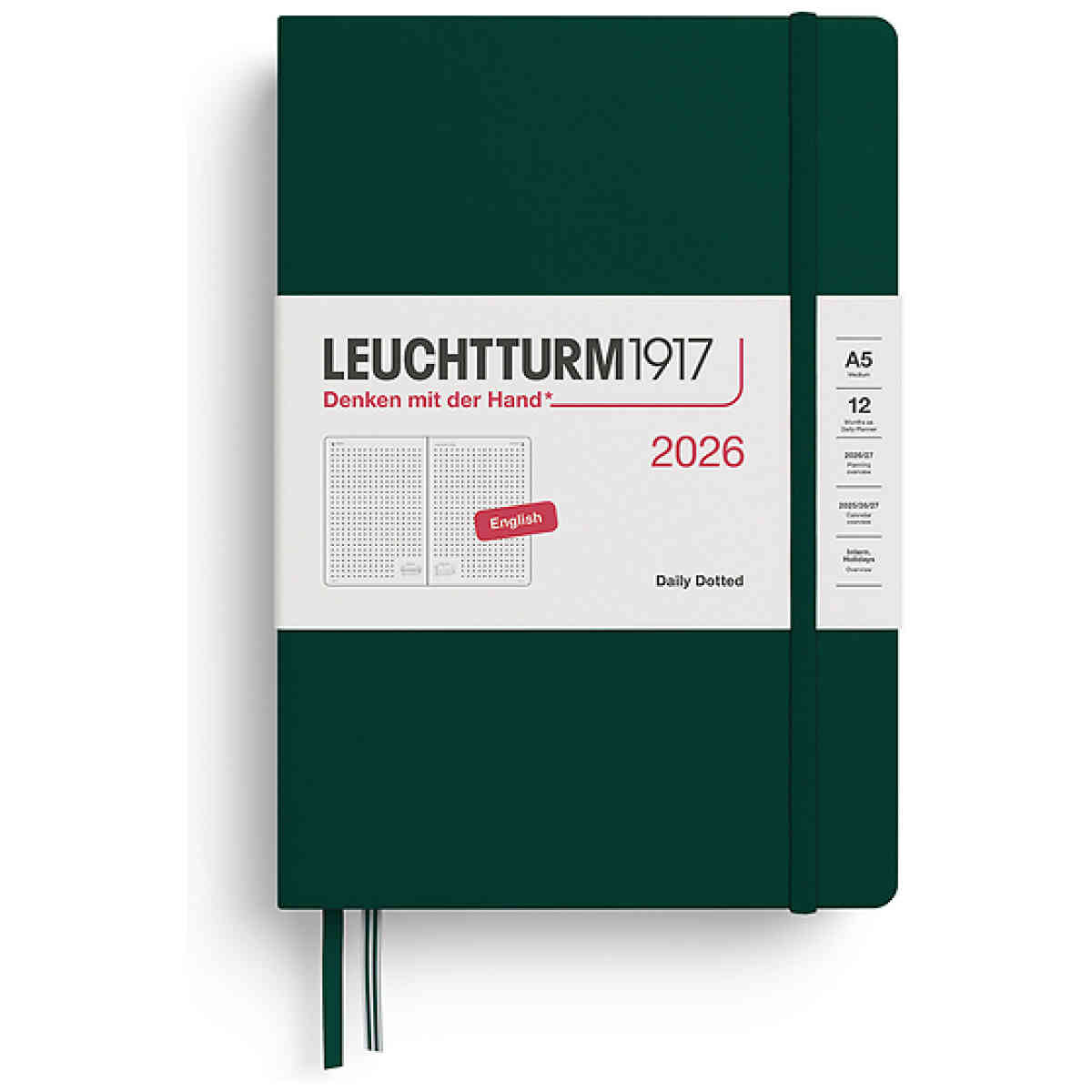 Kalender 2026 Leuchtturm1917 A5 dag/sida Dotted - Bild 3