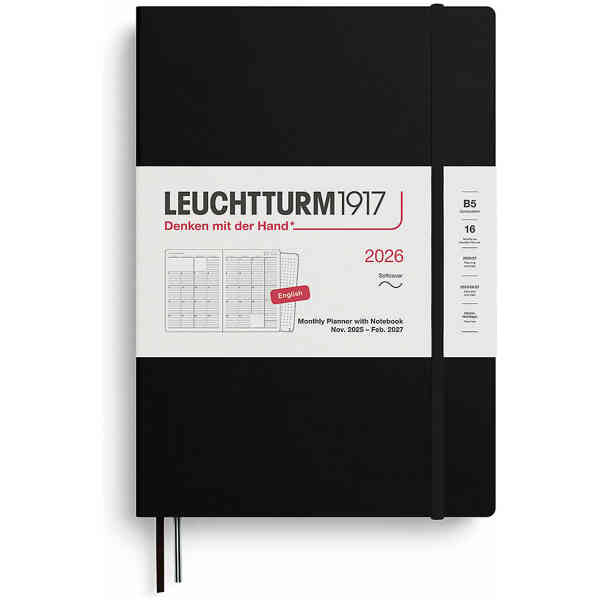 Kalender 2026 Leuchtturm1917 B5 månad/uppslag
