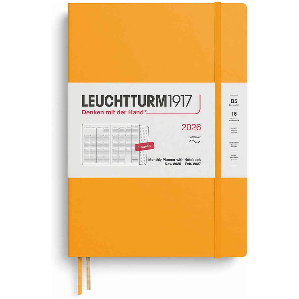 Kalender 2026 Leuchtturm1917 B5 månad/uppslag - Bild 2