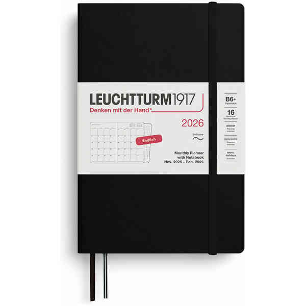 Kalender 2026 Leuchtturm1917 B6 månad/uppslag