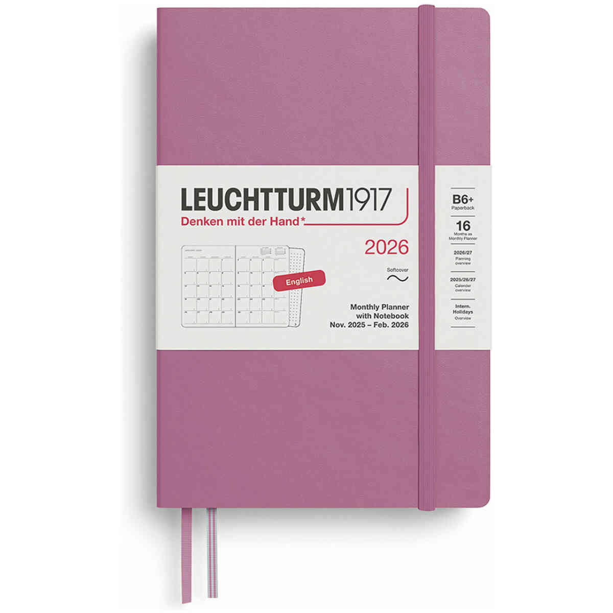 Kalender 2026 Leuchtturm1917 B6 månad/uppslag - Bild 2