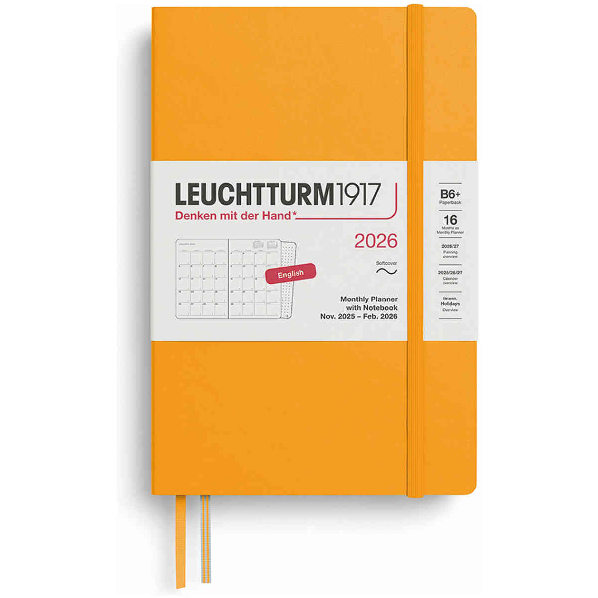 Kalender 2026 Leuchtturm1917 B6 månad/uppslag - Bild 3