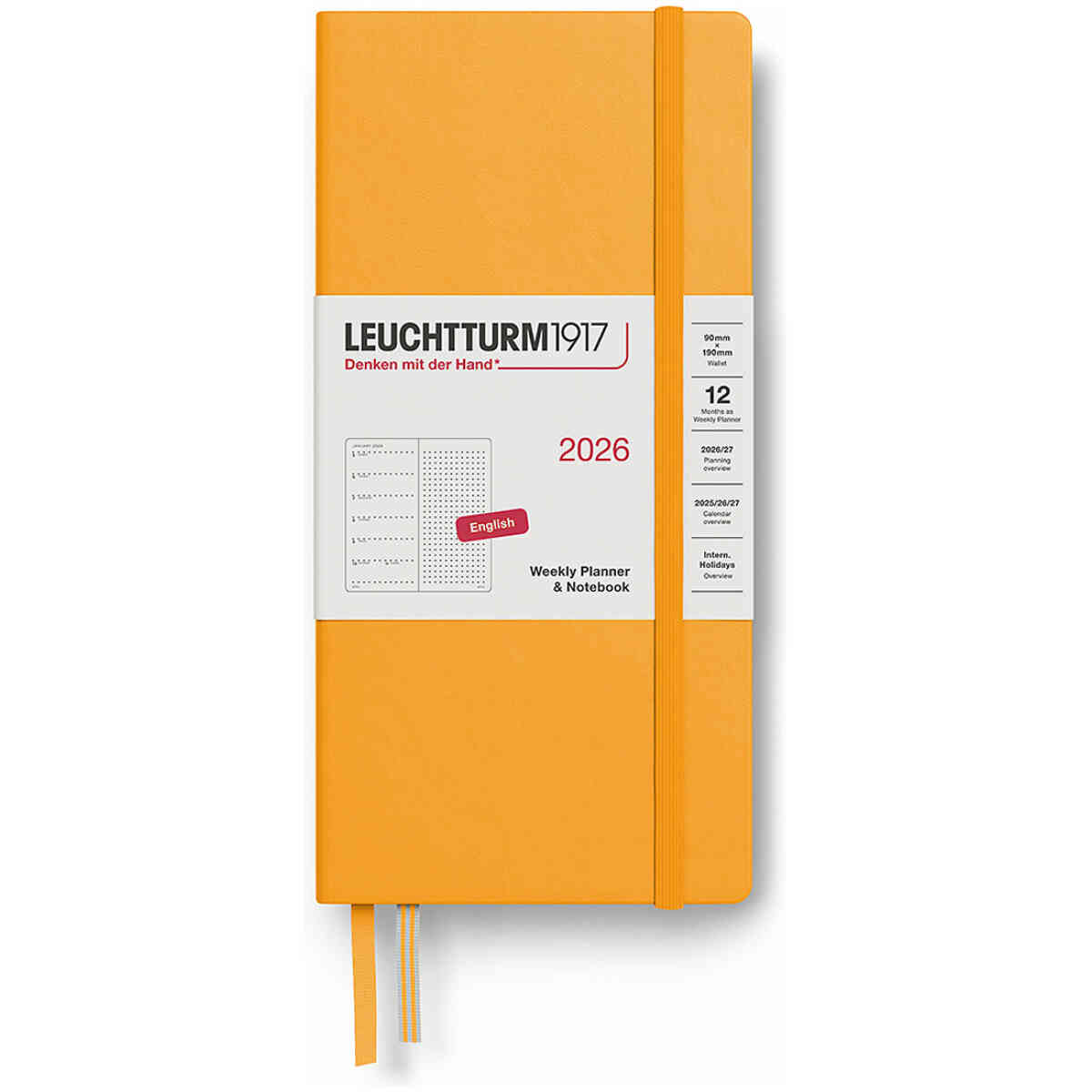Kalender 2026 Leuchtturm1917 Wallet B6+ x A6 Prickad vecka/notes - Bild 4