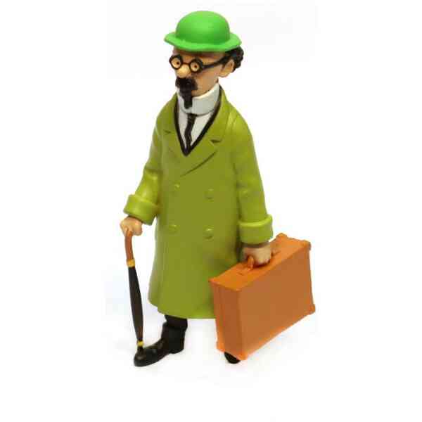 Kalkyl med resväska Plastfigur - 8 cm