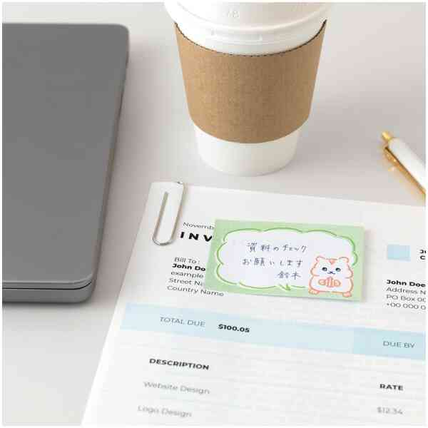 Sticky Notes Drawing Hamster