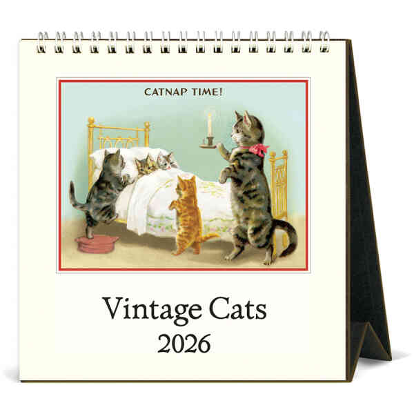 Cats Desk Calendar 2026