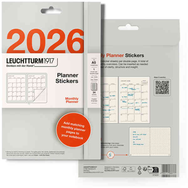 Planner Stickers 2026, Monthly Planner, English