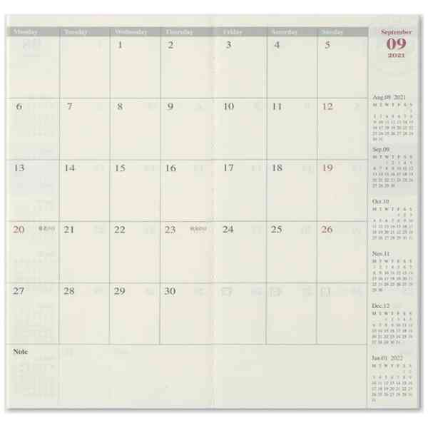 2026 TRAVELER'S notebook Monthly Diary Regular