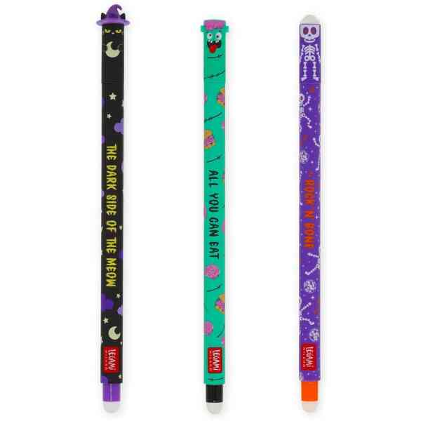 Erasable gel pen, 3-pack, The boo crew Limited edition Halloween Set 2026