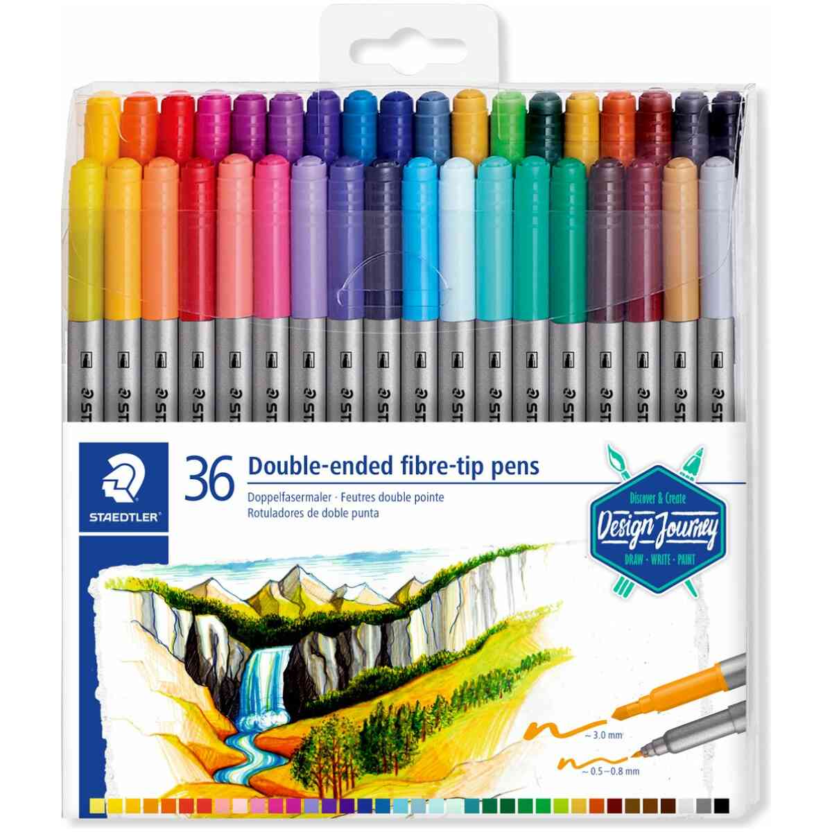 STAEDTLER® 3200 Double ended fibre-tip pen - Bild 2