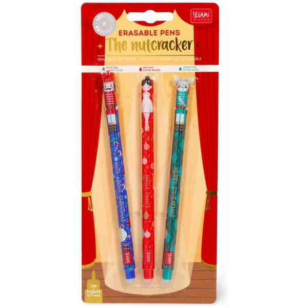 Legami Gelpenna med utsuddbart bläck 3-pack Christmas Edition