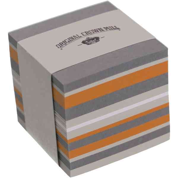 Cube pad 5 X 5 X 5 smooth gris-orange-blanc-cendre 120 smooth gris-orange-blanc-cendre 120 g.