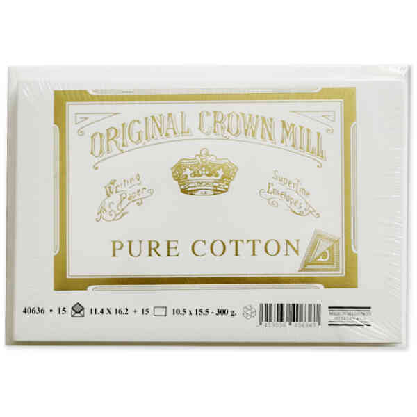 Cello 25 env. C6 white lining cotton White 120 g.