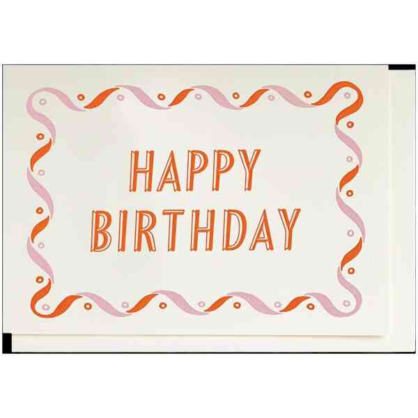 Notelets Singles Pink & Orange Happy Birthday