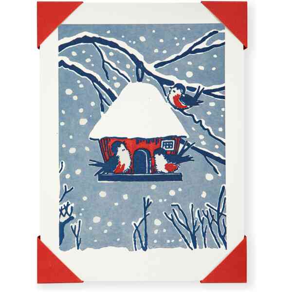 Winter Birds Pack 5 Cards and Envelopes
