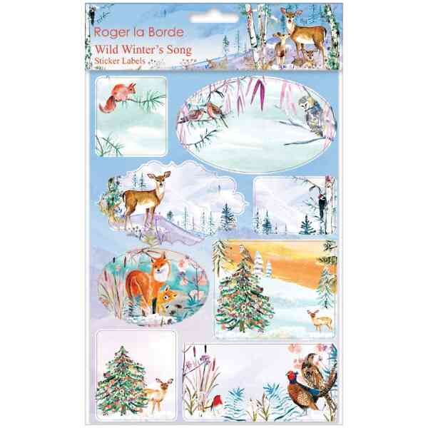Wild Winters Song Sticker Label Sheets