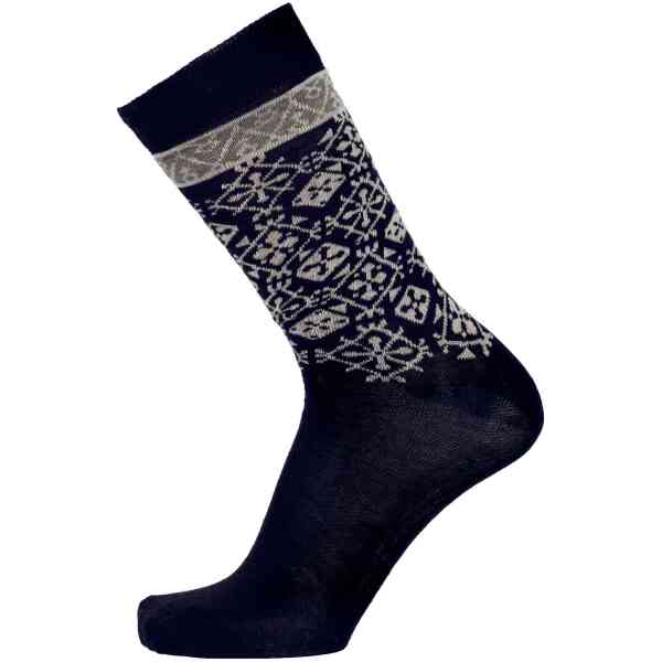 Fjällnäs Ullstrumpa Marinblå