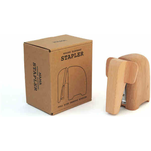 Wooden Elephant Stapler Large