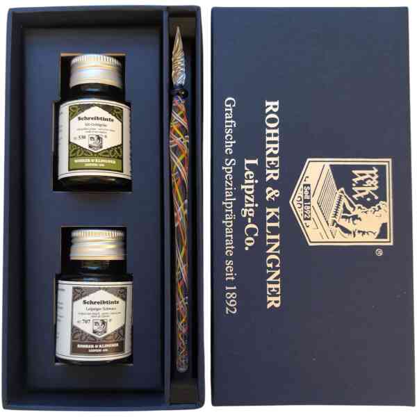 Schreibset Leipzig Set 1 40530 / 40707 (Old Golden Green / Leipsican Black)