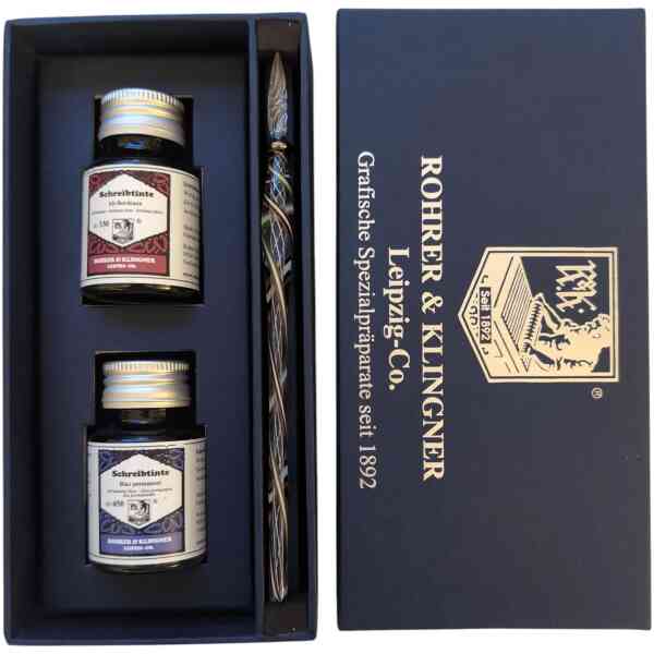 Schreibset Leipzig Set 3 40330 / 40450 (Old Bordeaux / Permanent Blue)