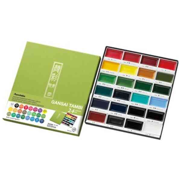 ZIG Gansai Tambi Akvarell 24 färger
