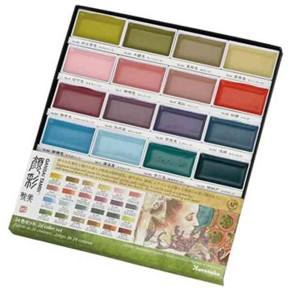 ZIG Gansai Tambi Akvarell 24 färger II