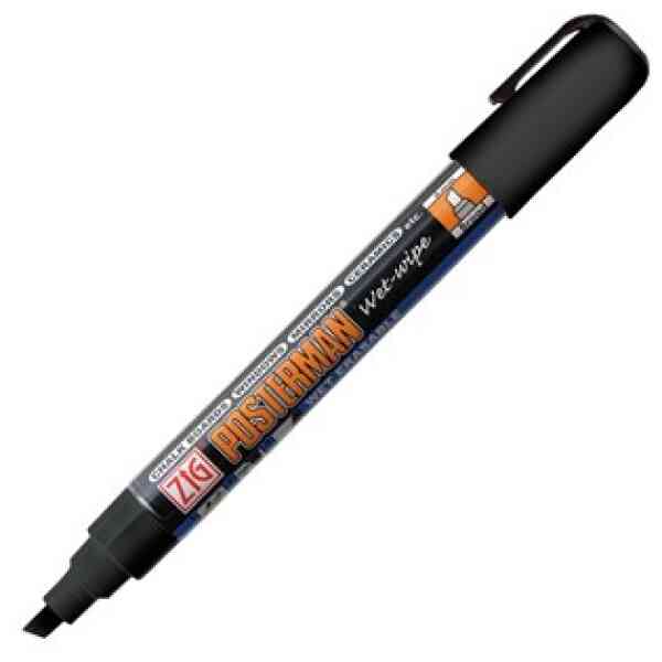 ZIG Posterman Wet-Wipe 6mm svart