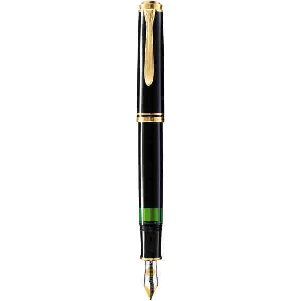 Pelikan M400 Souveraen black fountain pen with gold
