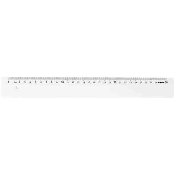 PLASTIC RULER 30CM, WHITE
