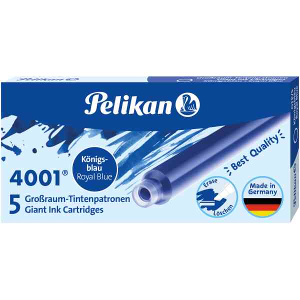 5 Giant Ink Cartridges Royal Blue