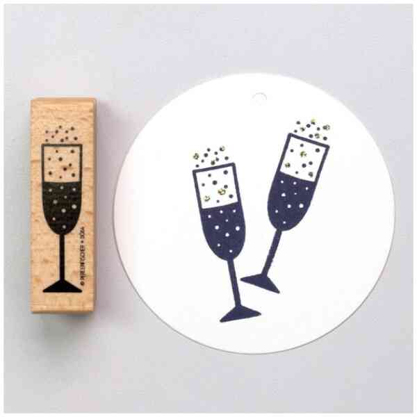 Stamp: Champagne Glass Artikel: D064