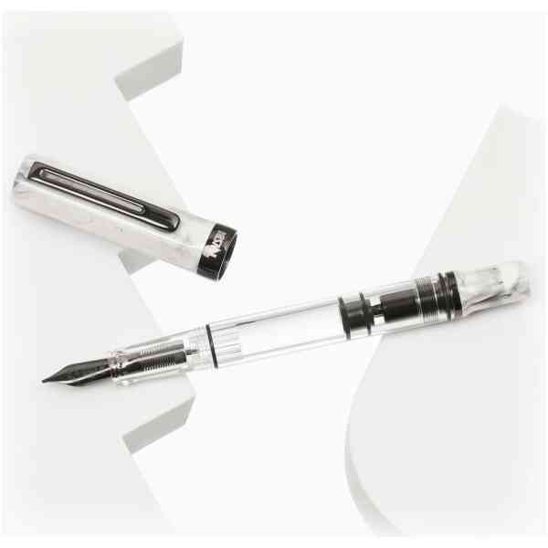 TWSBI ECO Carrara w/Onyx Fountain Pen