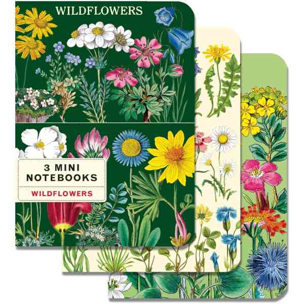 Wildflowers Notebooks 3 Mini Notebooks