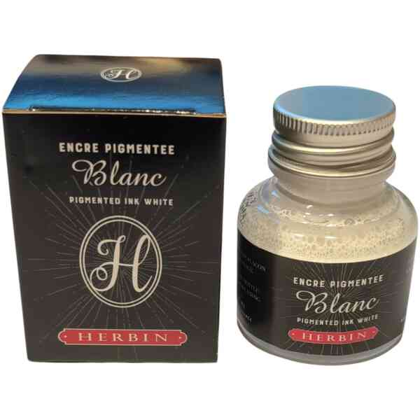 J. Herbin pigmented ink bottle 30ml white