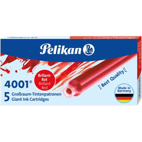5 giant ink cartridges brilliant red