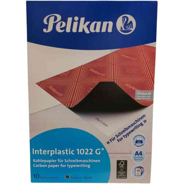 Karbonpapper Interplastic 1022G DINA4 10 SHT BLACK