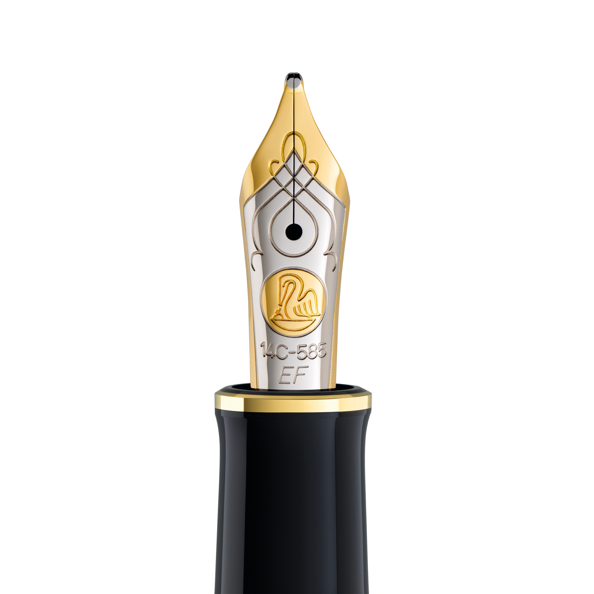 Pelikan M600 Souveraen black/blue fountain pen with gold - Bild 2