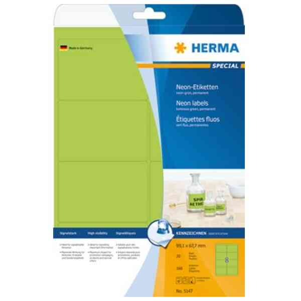 Herma etikett Special 99,1x67,7 neon grön (160)