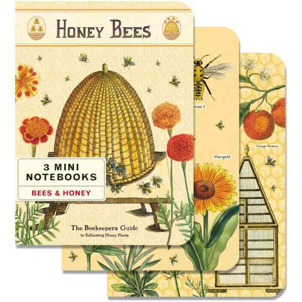 Bees & Honey Mini Notebooks 3 Mini Notebooks