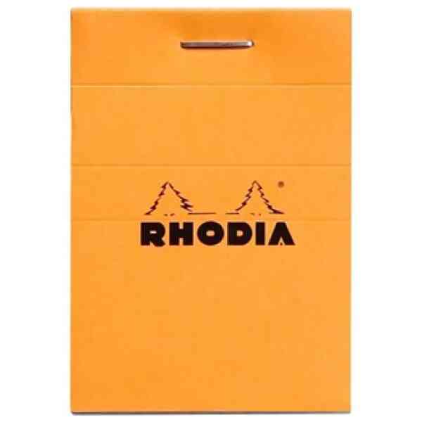 Rhodia head stapled pad orange N°10 squared