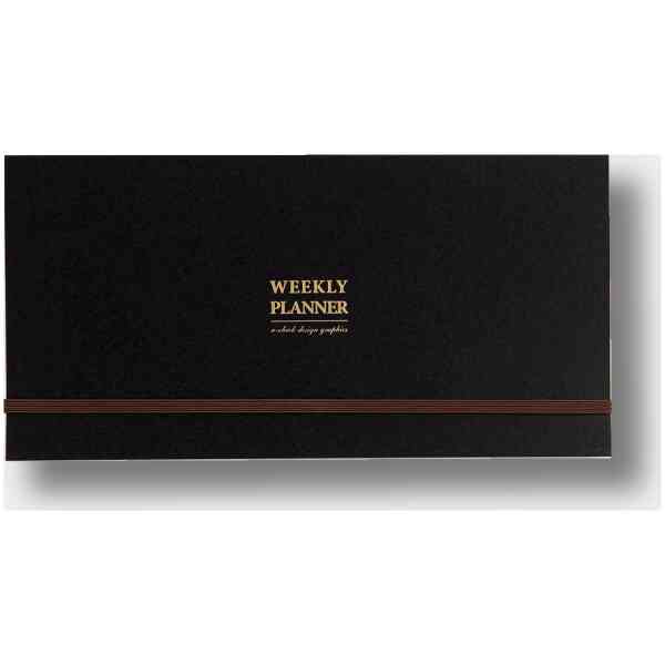 Weekly Planner Pad black