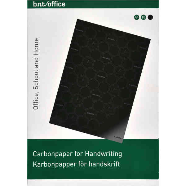 Karbonpapper A4 10 Pack Svart